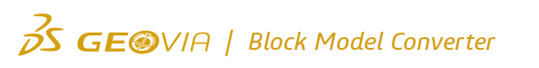 GEOVIA Block Model Converter Logo